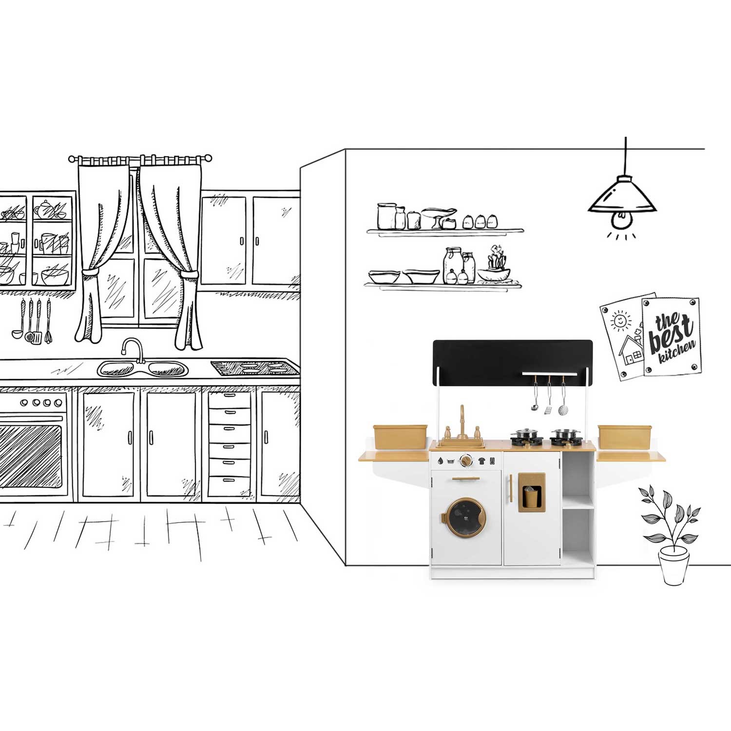 Puidust köök lastele RC-836 - Image 11