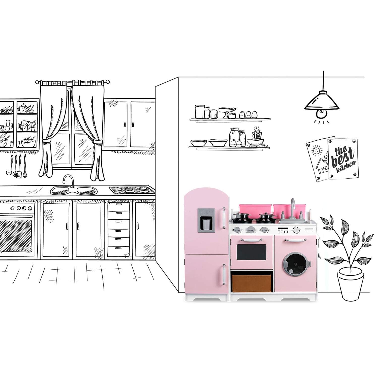 Puidust köök lastele RC-837 - Image 10