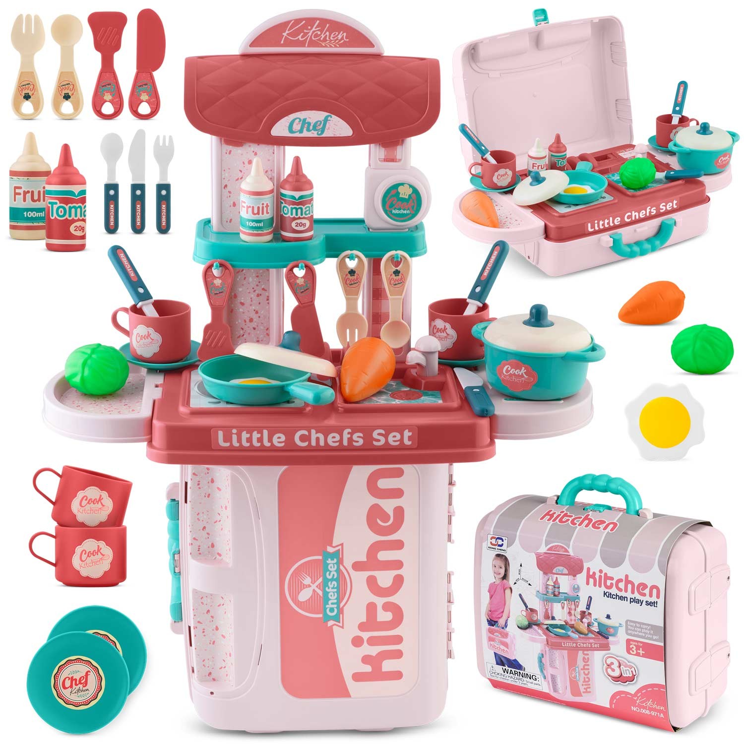 Ricokids 772900 laste köök kohvriga