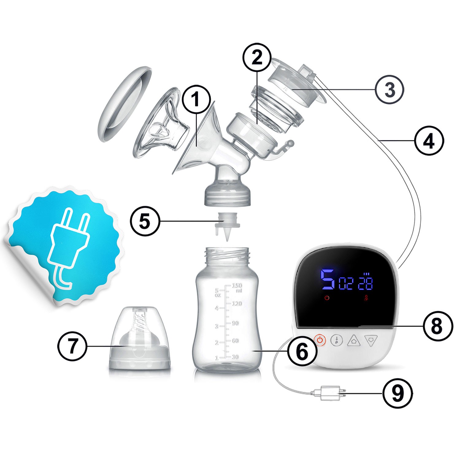 Berdsen 5906 kahefaasiline elektriline rinnapump - Image 8