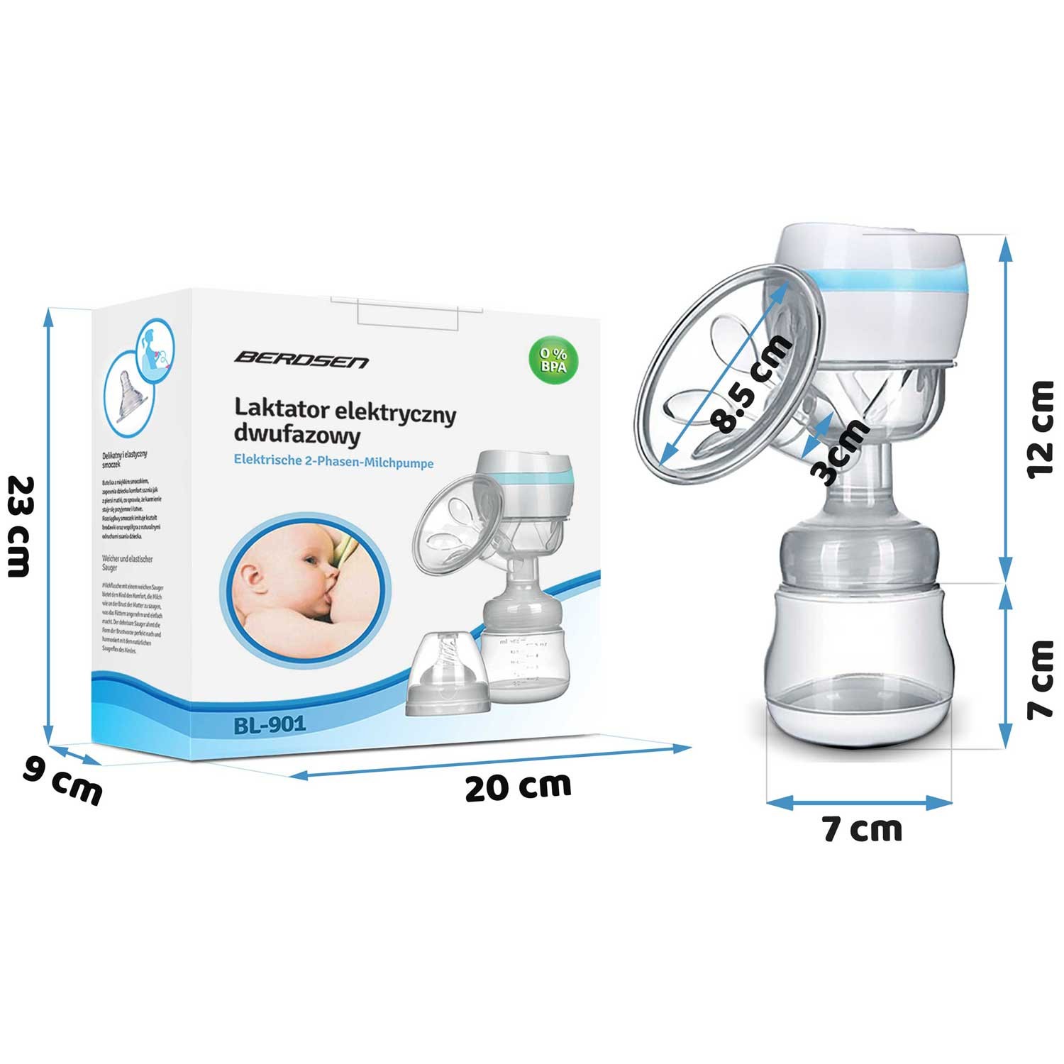 Berdsen BL-901 kahefaasiline elektriline rinnapump - Image 12