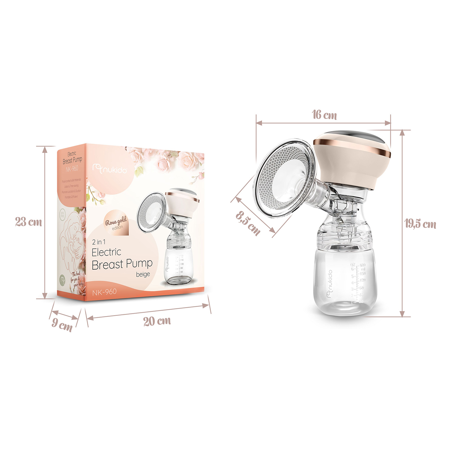 Nukido NK-960 kolmefaasiline elektriline rinnapump - Image 3