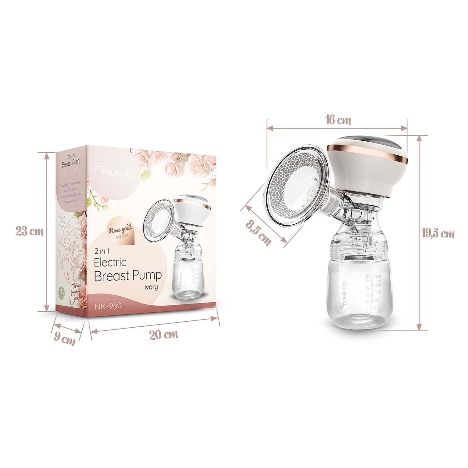 Nukido NK-960 kolmefaasiline elektriline rinnapump - Image 3