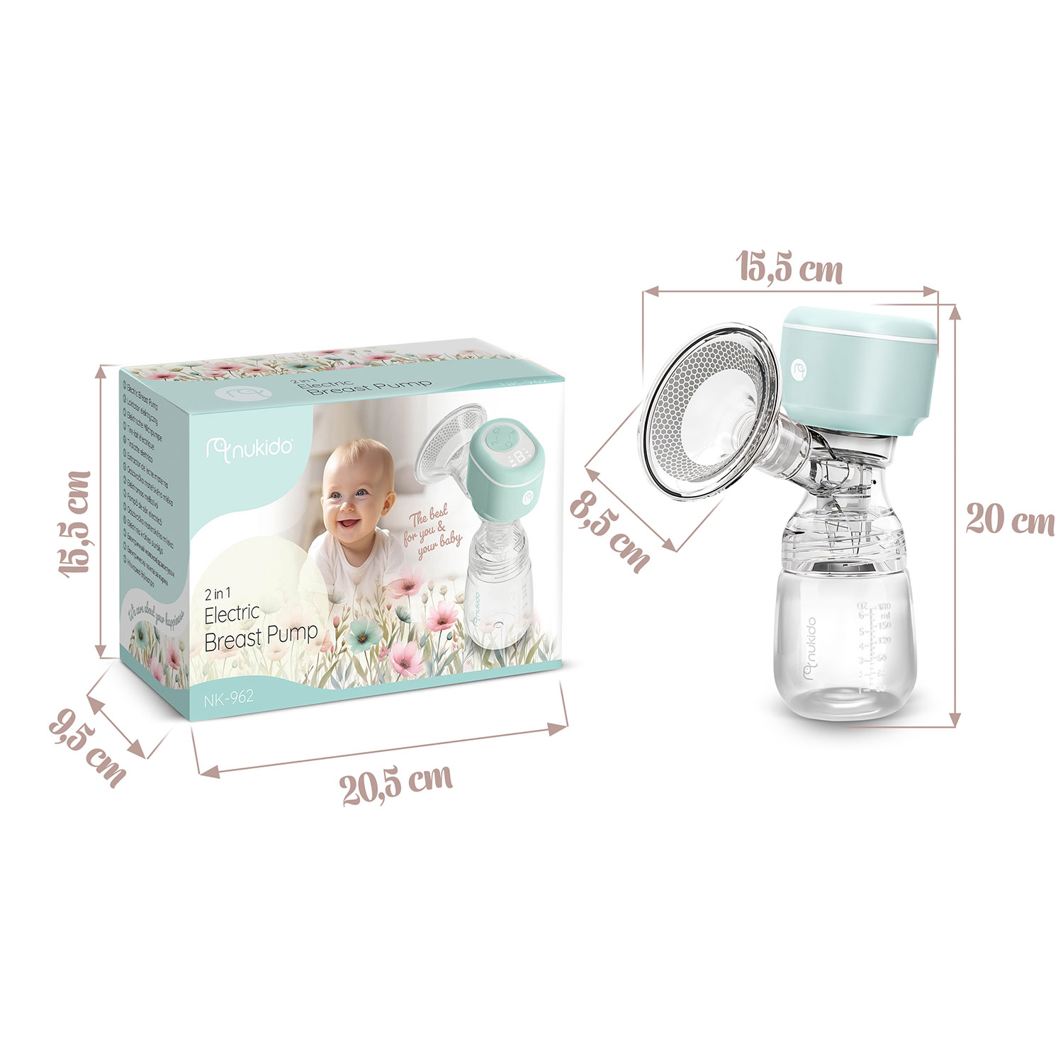 Nukido NK-962 kolmefaasiline elektriline rinnapump - Image 5