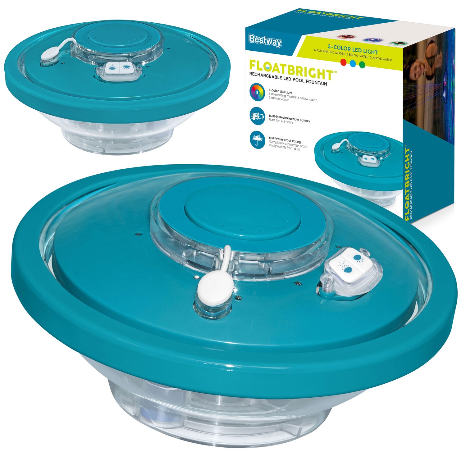 Bestway 58493 LED basseinilamp sisseehitatud purskkaevuga