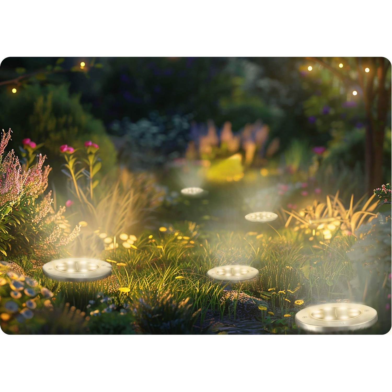 Päikeseenergial töötavad maapinnal töötavad lambid 6 tk Ilumen LS-104 - Image 7