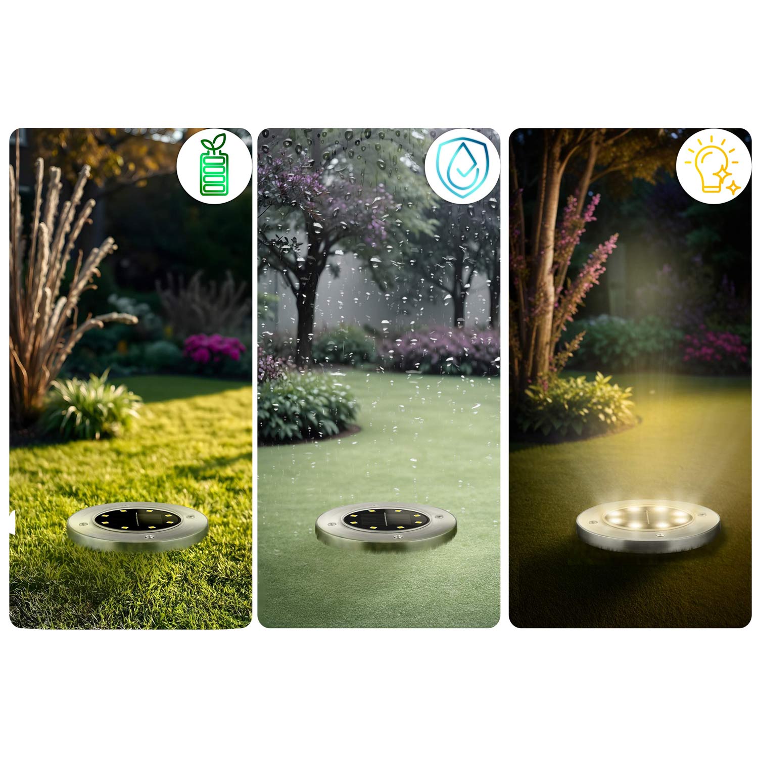 Päikeseenergial töötavad maapinnal töötavad lambid 6 tk Ilumen LS-104 - Image 8