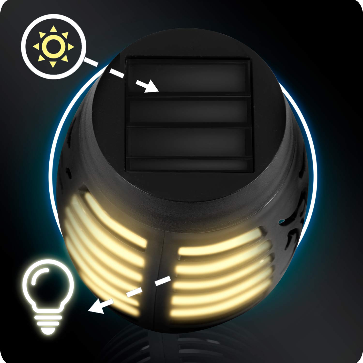 Päikeseenergial töötav taskulamp 2 tk Ilumen LS-100 - Image 10