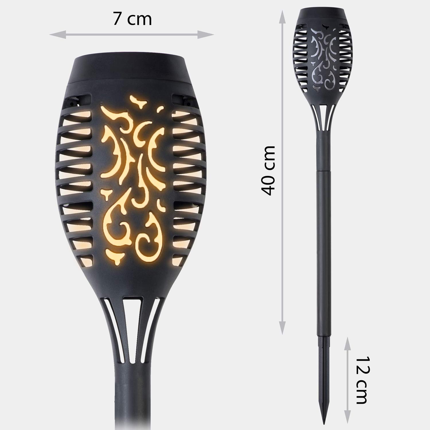 Päikeseenergial töötav taskulamp 2 tk Ilumen LS-100 - Image 11