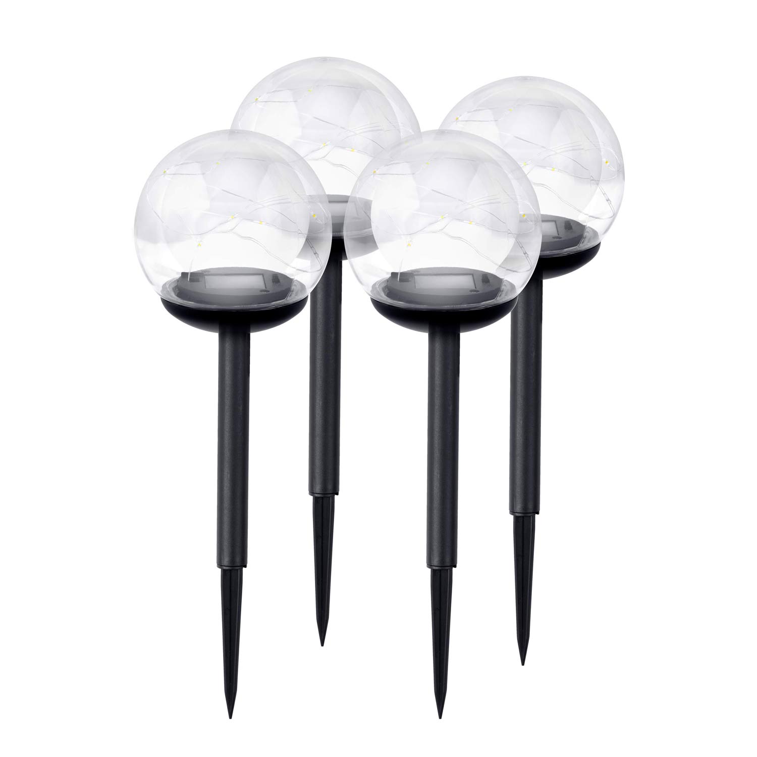 Päikeselamp, läbipaistev pall, 4 tk. Ilumen LS-103 - Image 2