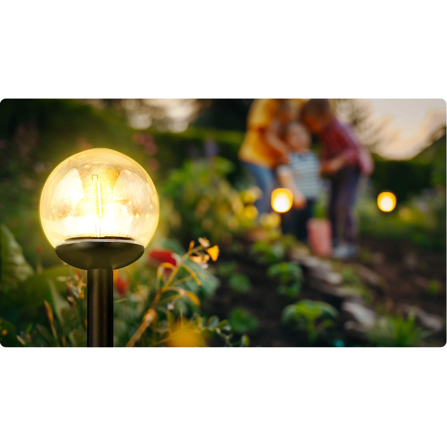 Päikeselamp, läbipaistev pall, 4 tk. Ilumen LS-103 - Image 3