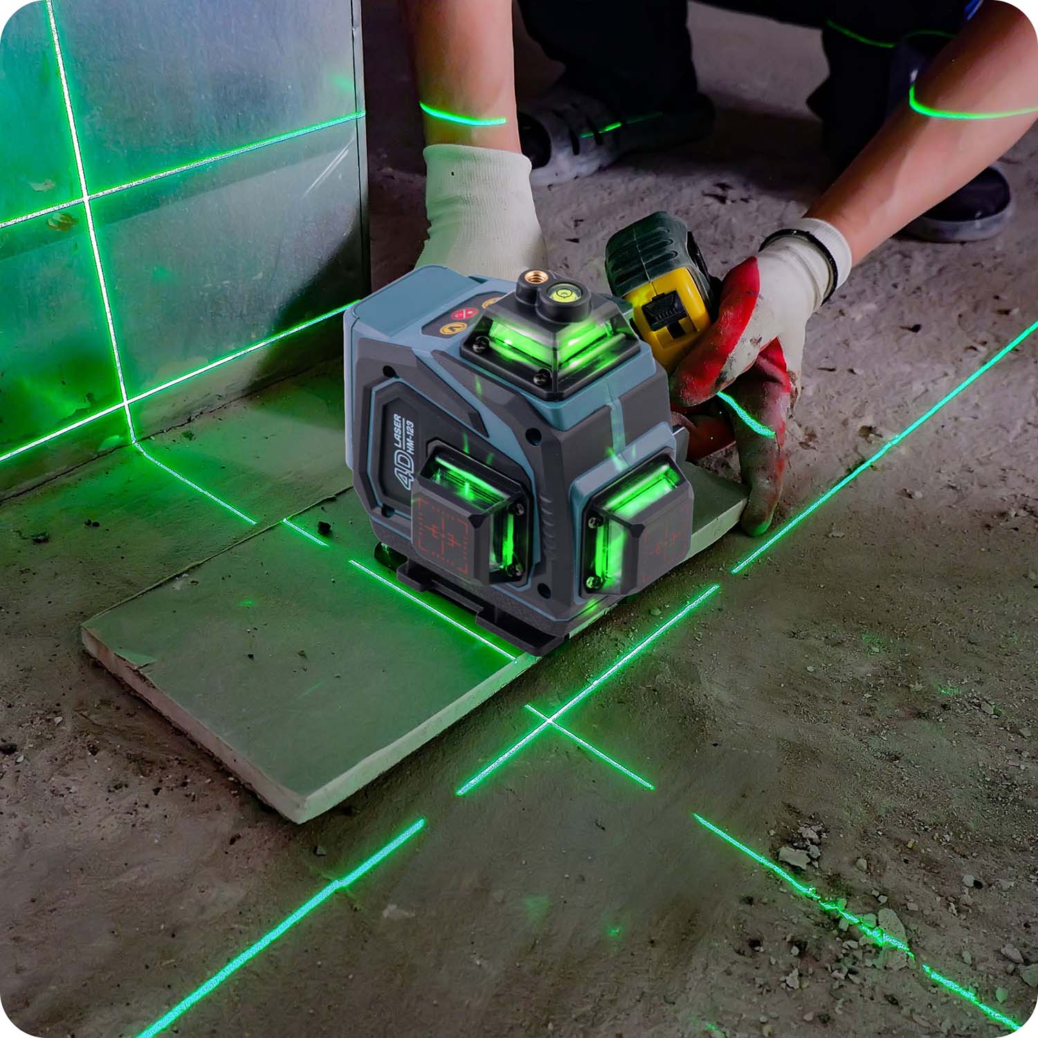 Humberg HM-170 ristjoonlaser kohvris + lisatarvikud - Image 10