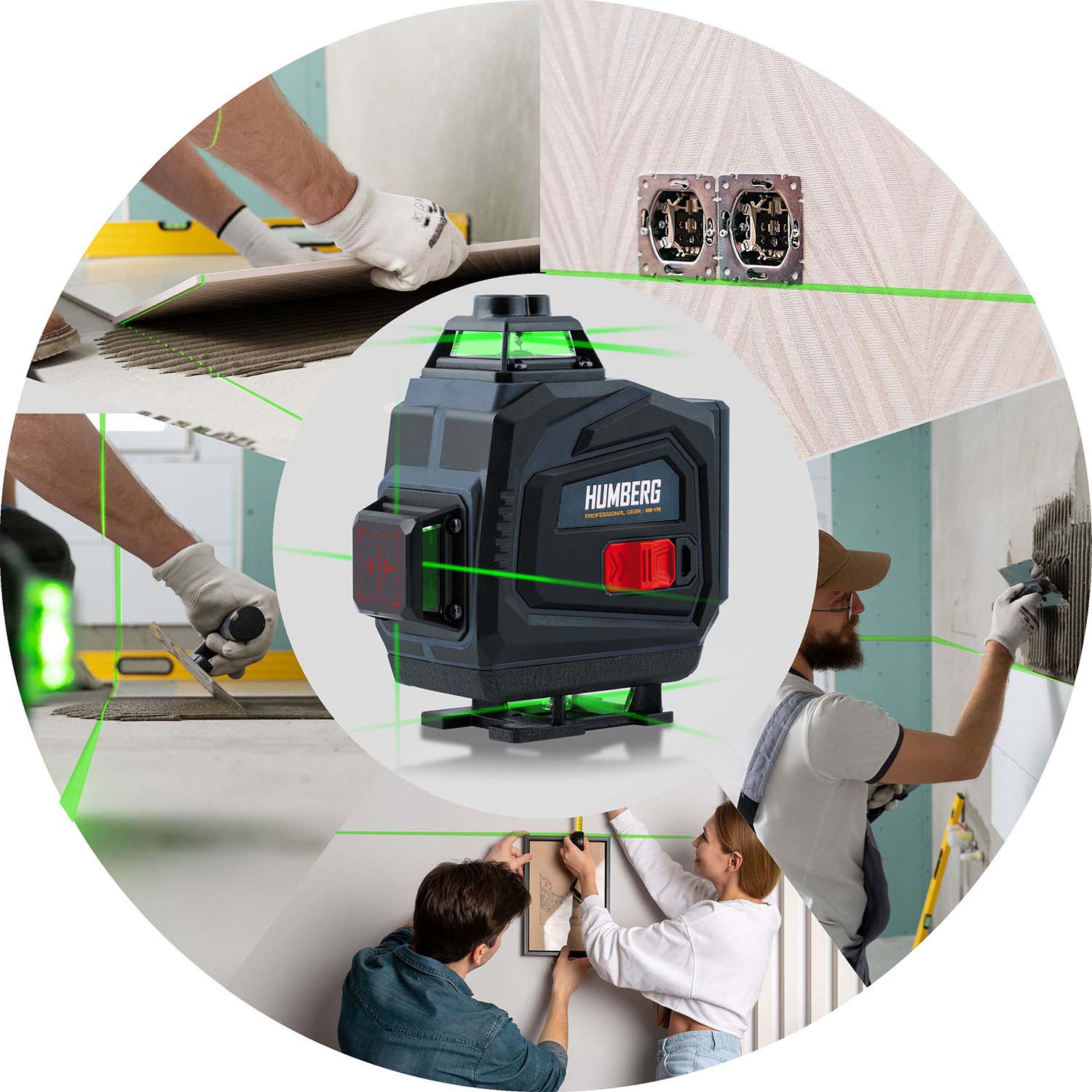 Ristjoonlaser kohvris + Humberg HM-170 statiiv - Image 8