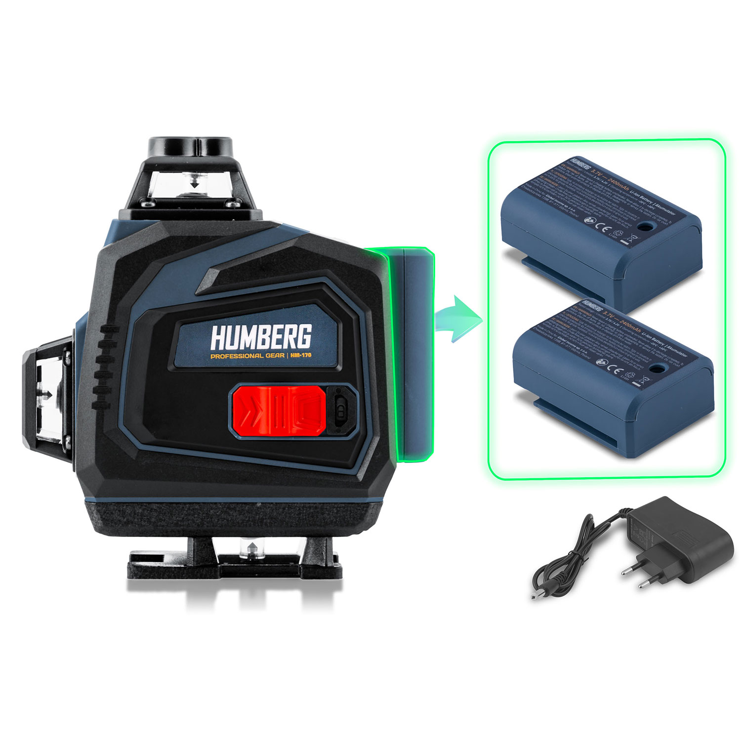 Ristjoonlaser kohvris + Humberg HM-170 statiiv - Image 9