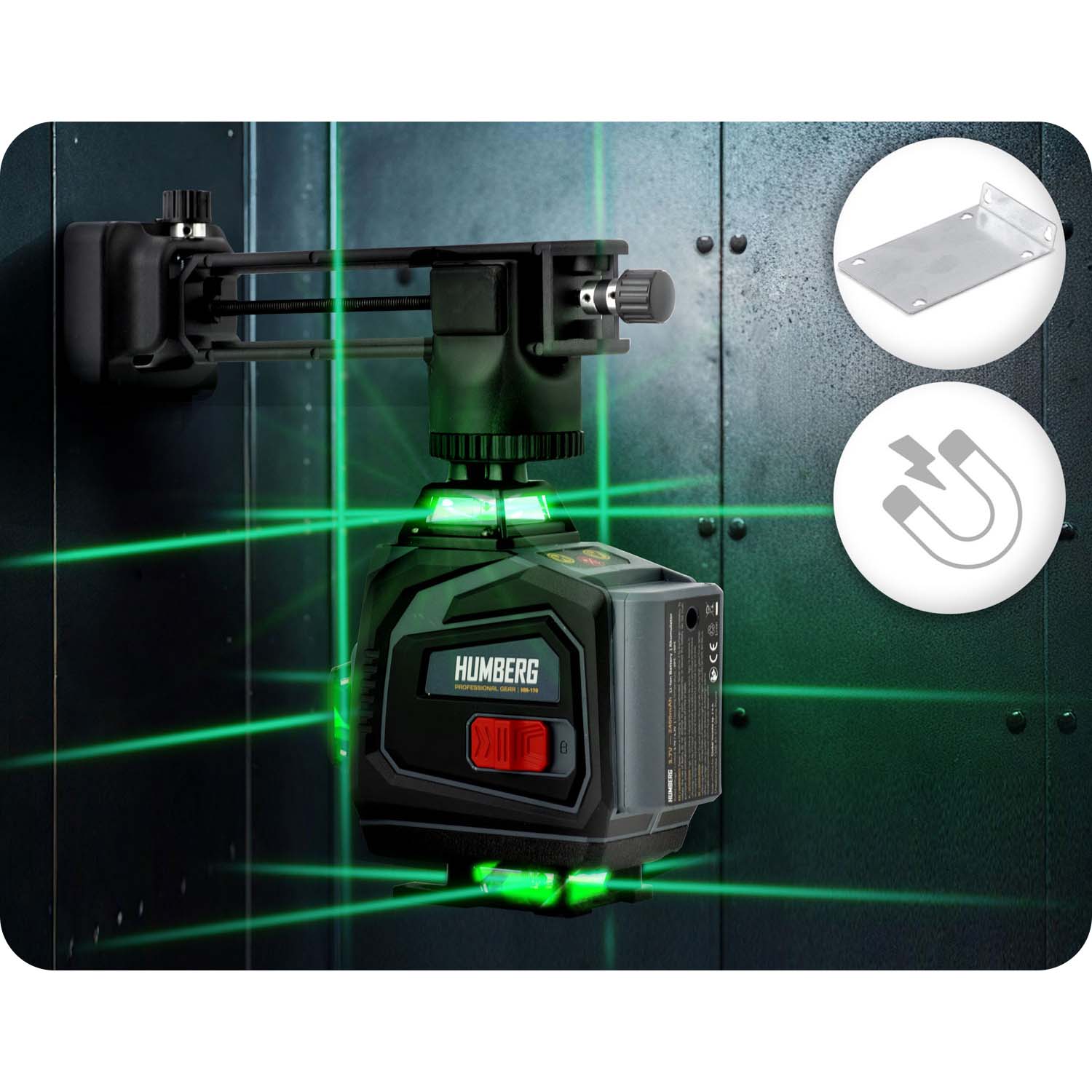 Ristjoonlaser kohvris + Humberg HM-170 statiiv - Image 13