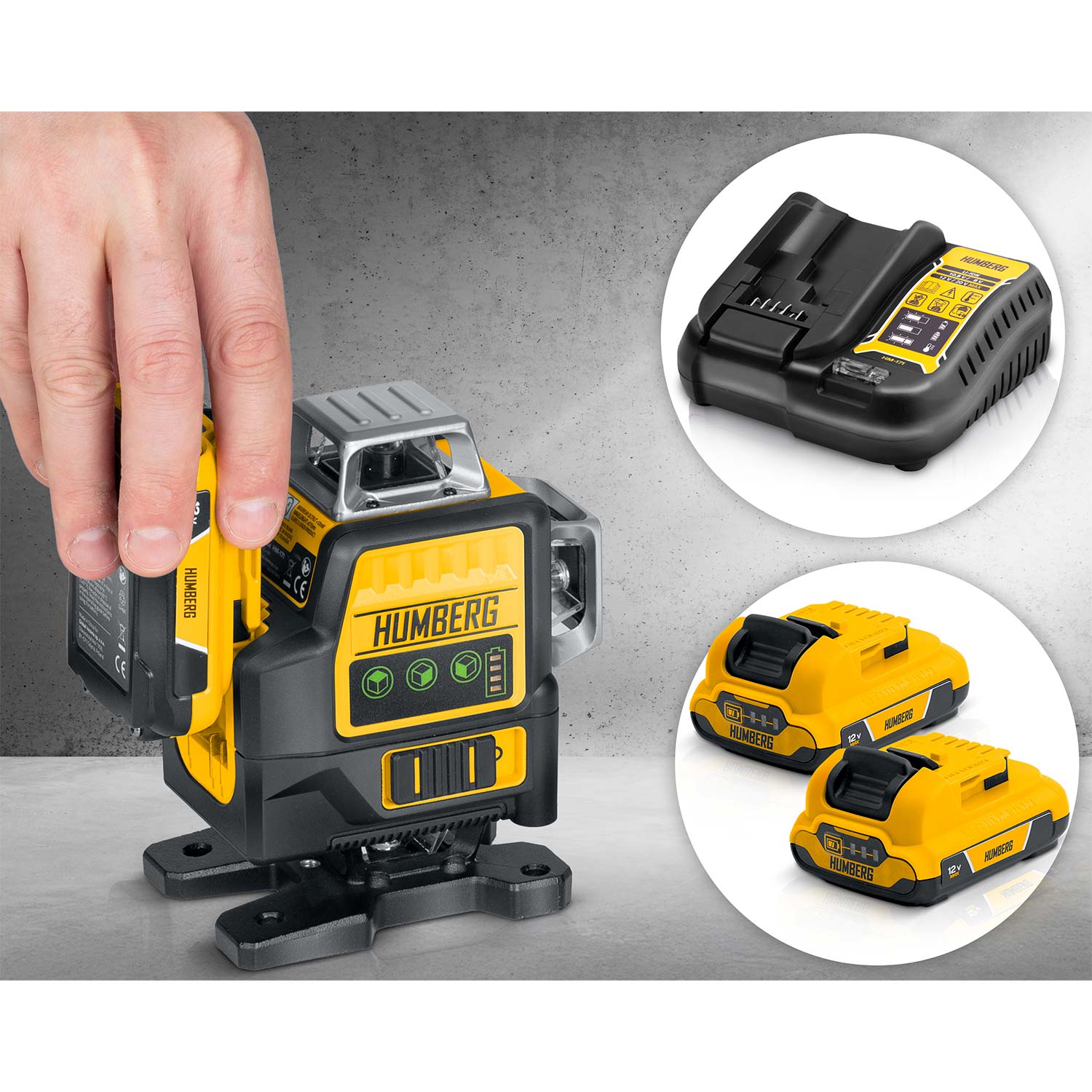 Ristjoonlaser kohvris + Humberg HM-171 statiiv - Image 3