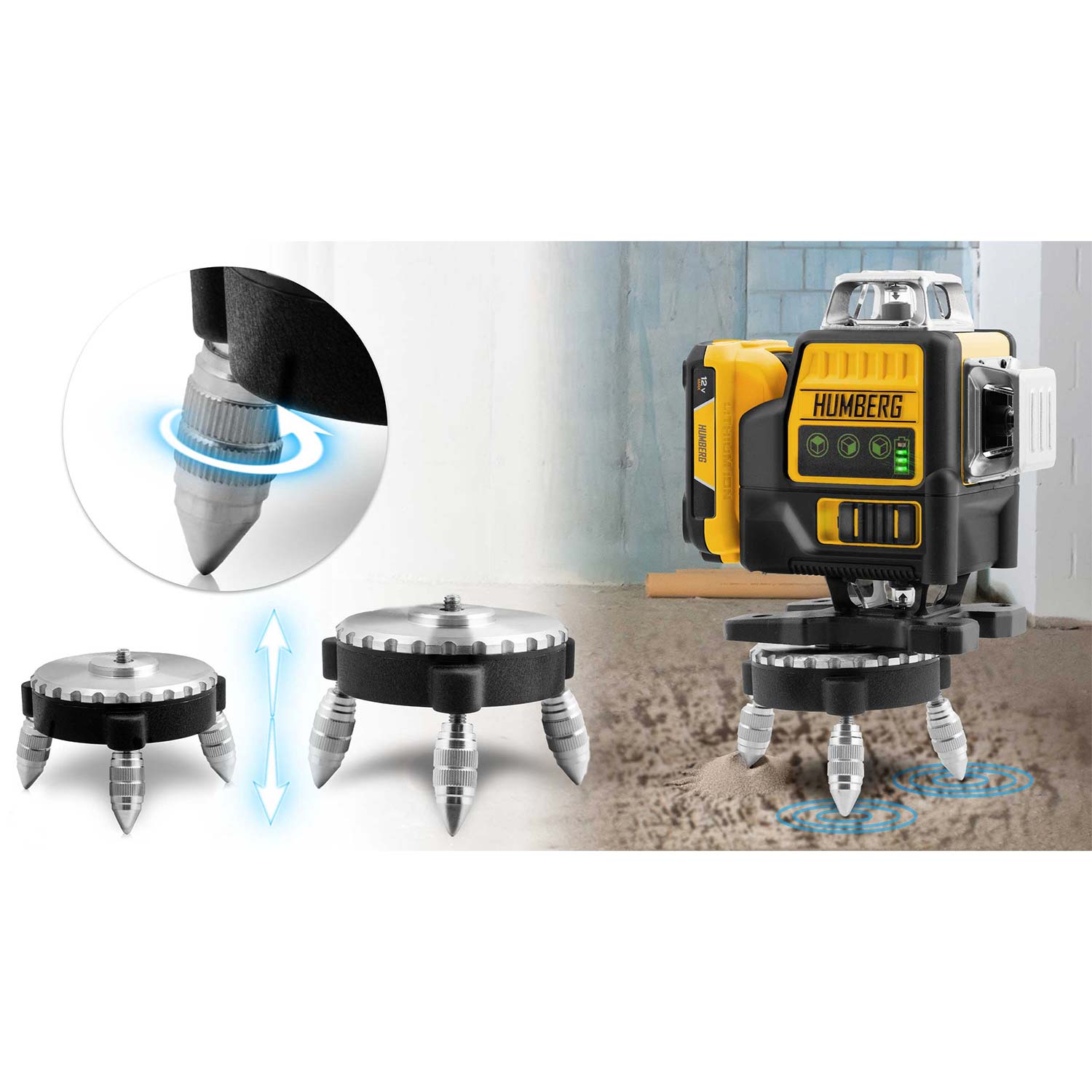 Ristjoonlaser kohvris + Humberg HM-171 statiiv - Image 12