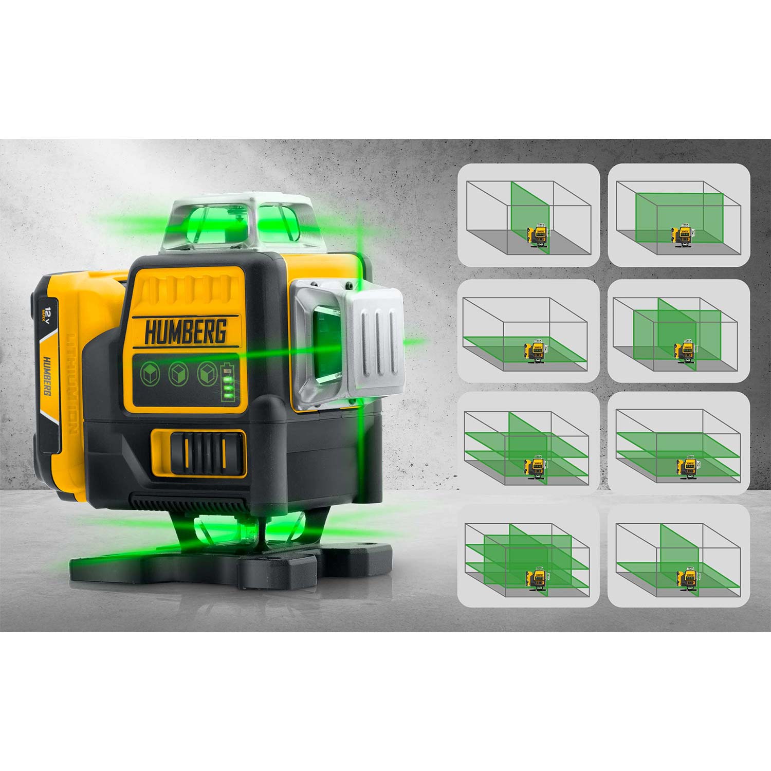 Ristjoonlaser kohvris + Humberg HM-171 statiiv - Image 13