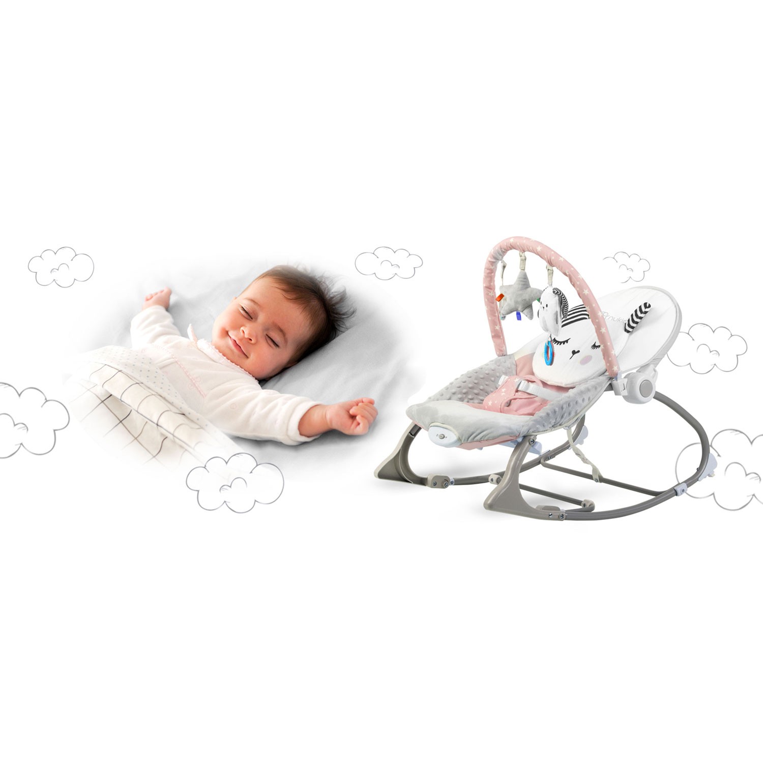 Nukido kiikjalg vibratsiooniga - roosa - Image 9