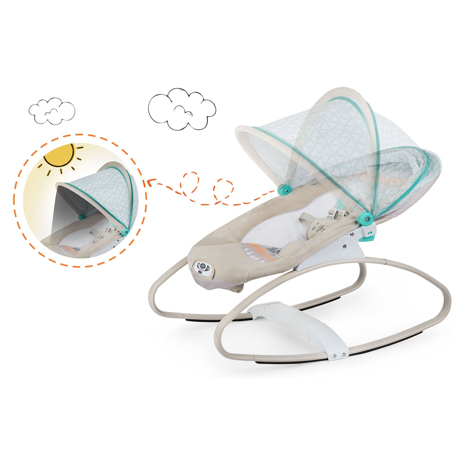 Ricokidsi hüppelaud vibratsiooni ja muusikaga - hall - Image 3