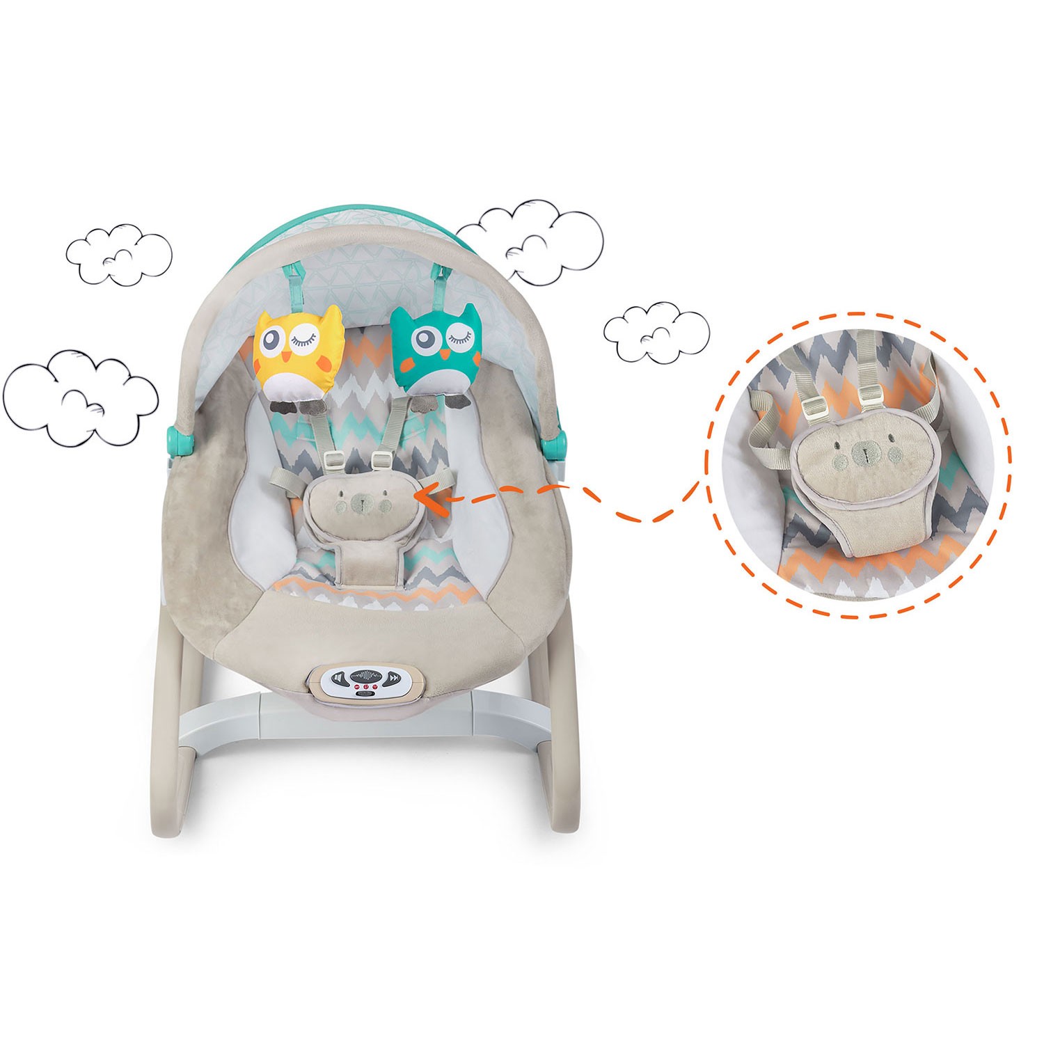 Ricokidsi hüppelaud vibratsiooni ja muusikaga - hall - Image 9