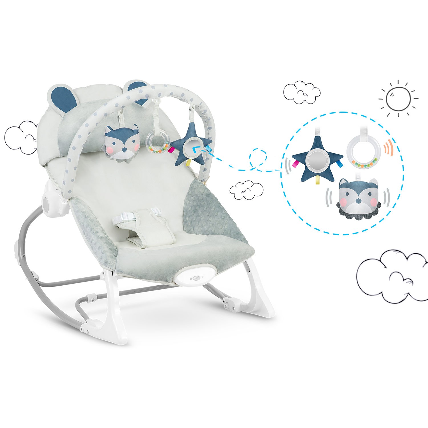 Ricokidsi kiikjalg vibratsiooniga - kanarbik - Image 15