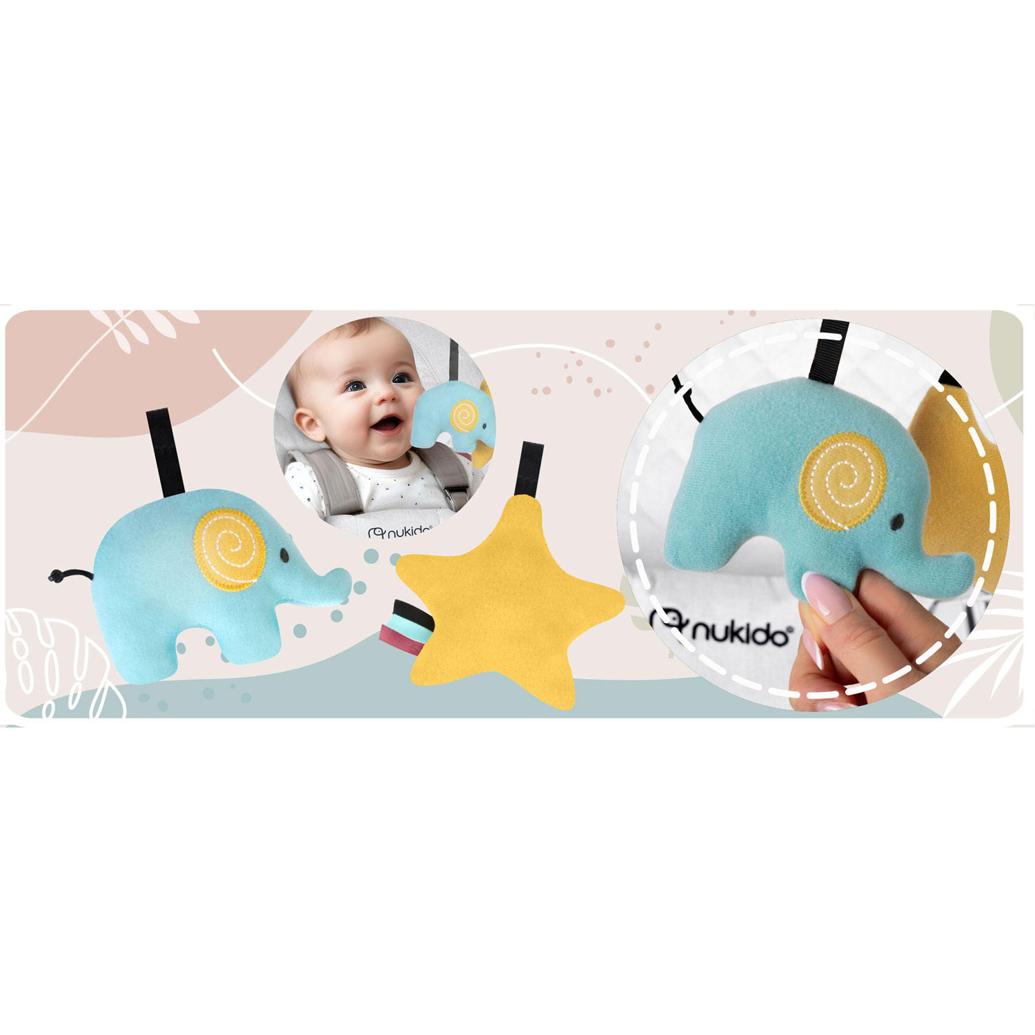 NK-52 Nukido kiiktool mänguasjadega - helehall - Image 12