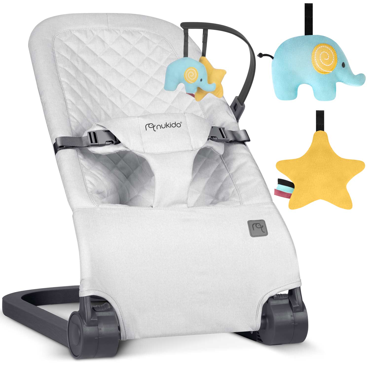 NK-52 Nukido kiiktool mänguasjadega - helehall - Image 10