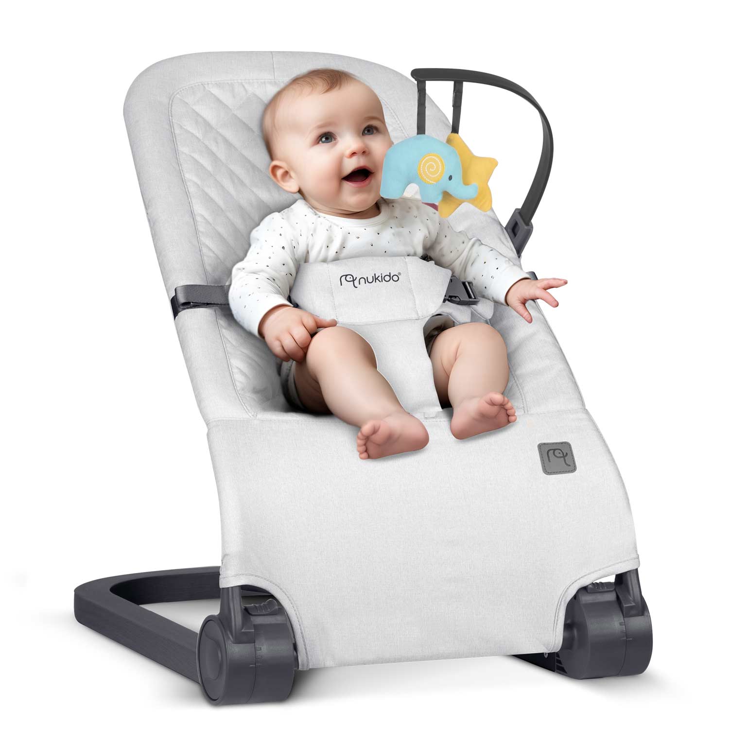 NK-52 Nukido kiiktool mänguasjadega - helehall - Image 11