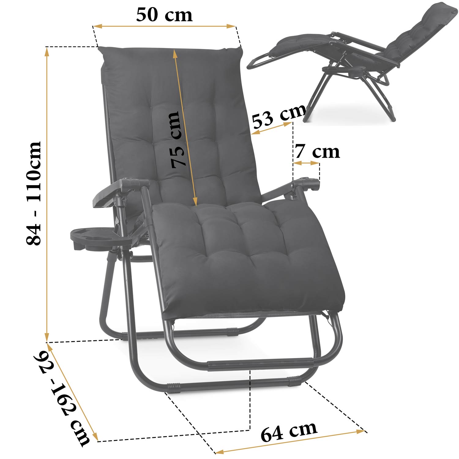 Kokkupandav aiatool padjaga Sofotel ChillWell 2 tk komplekt - Image 4