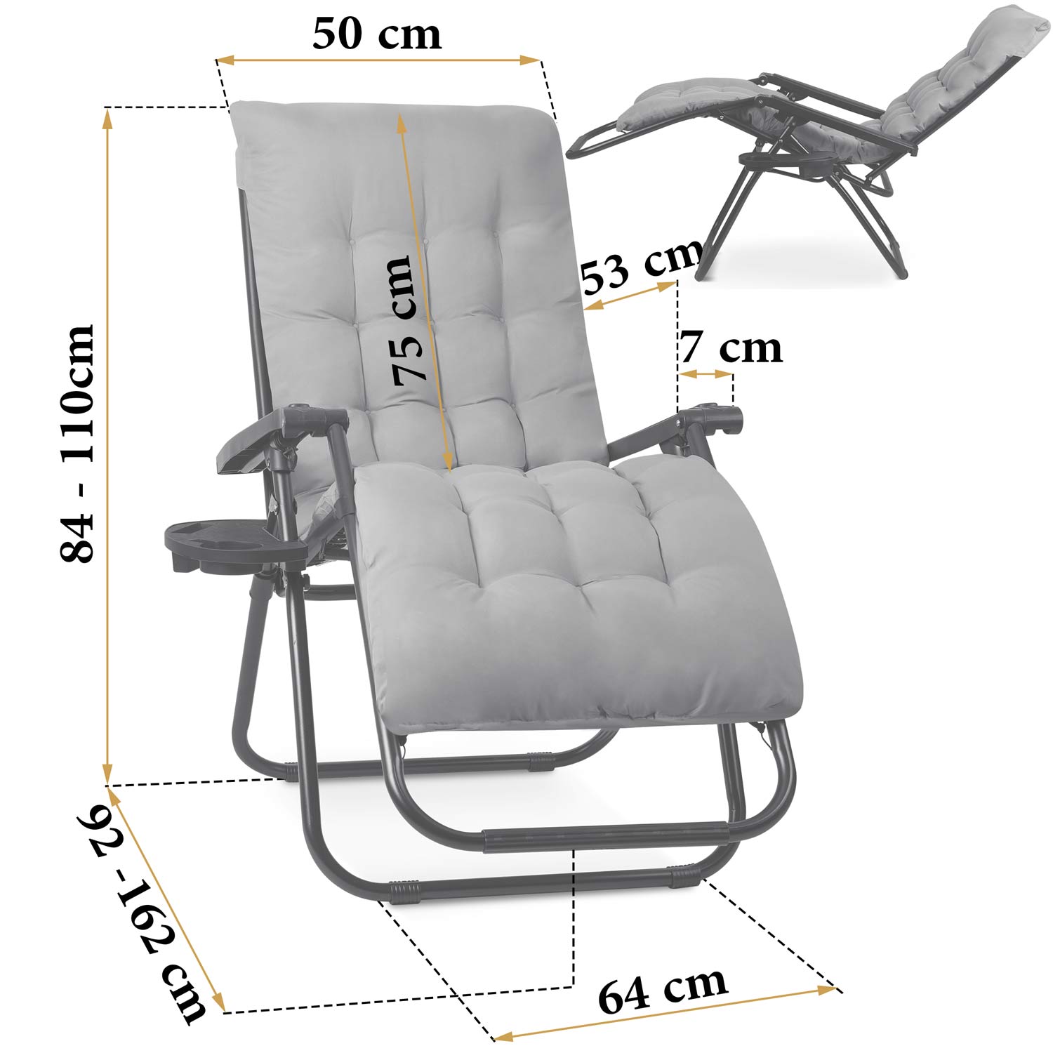 Kokkupandav aiatool padjaga Sofotel ChillWell 2 tk komplekt - Image 3