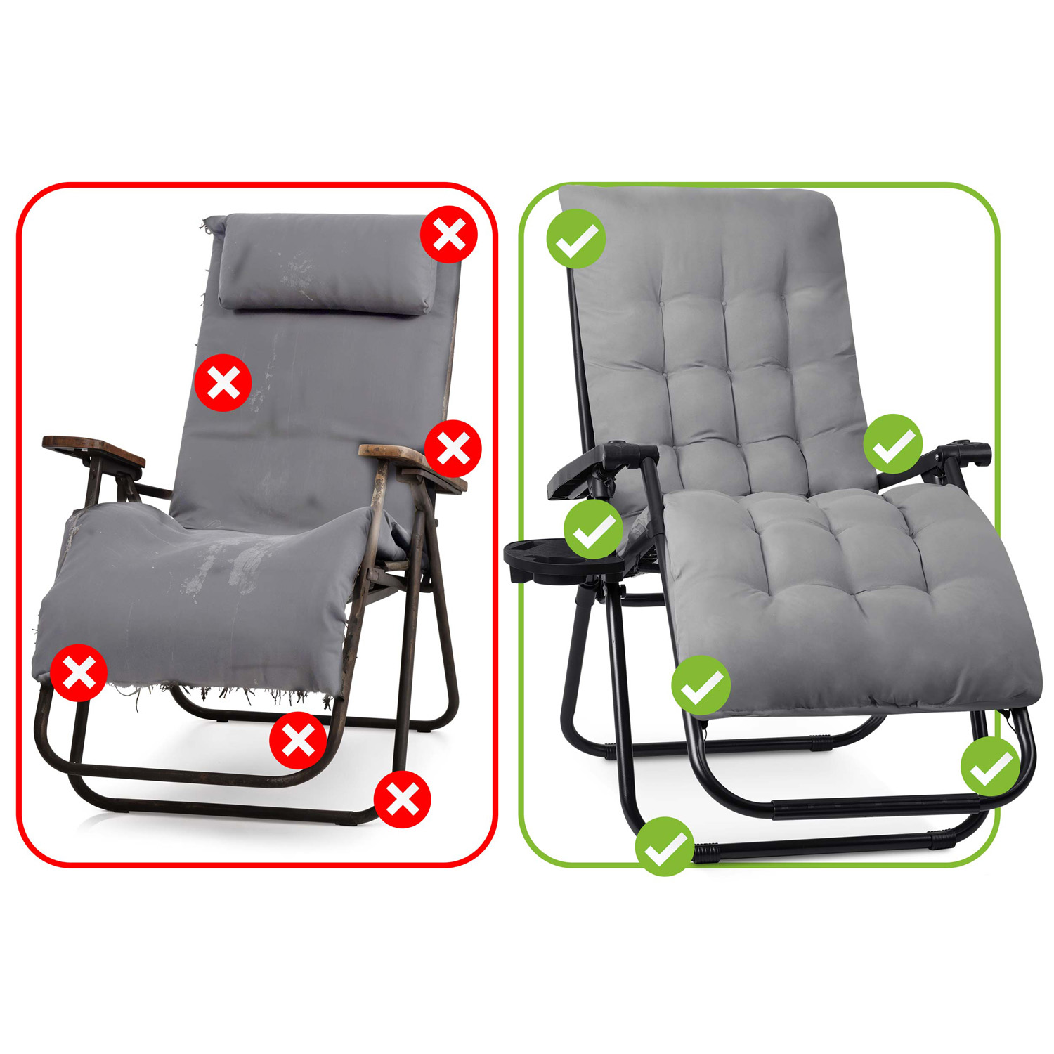 Kokkupandav aiatool padjaga Sofotel ChillWell 2 tk komplekt - Image 9