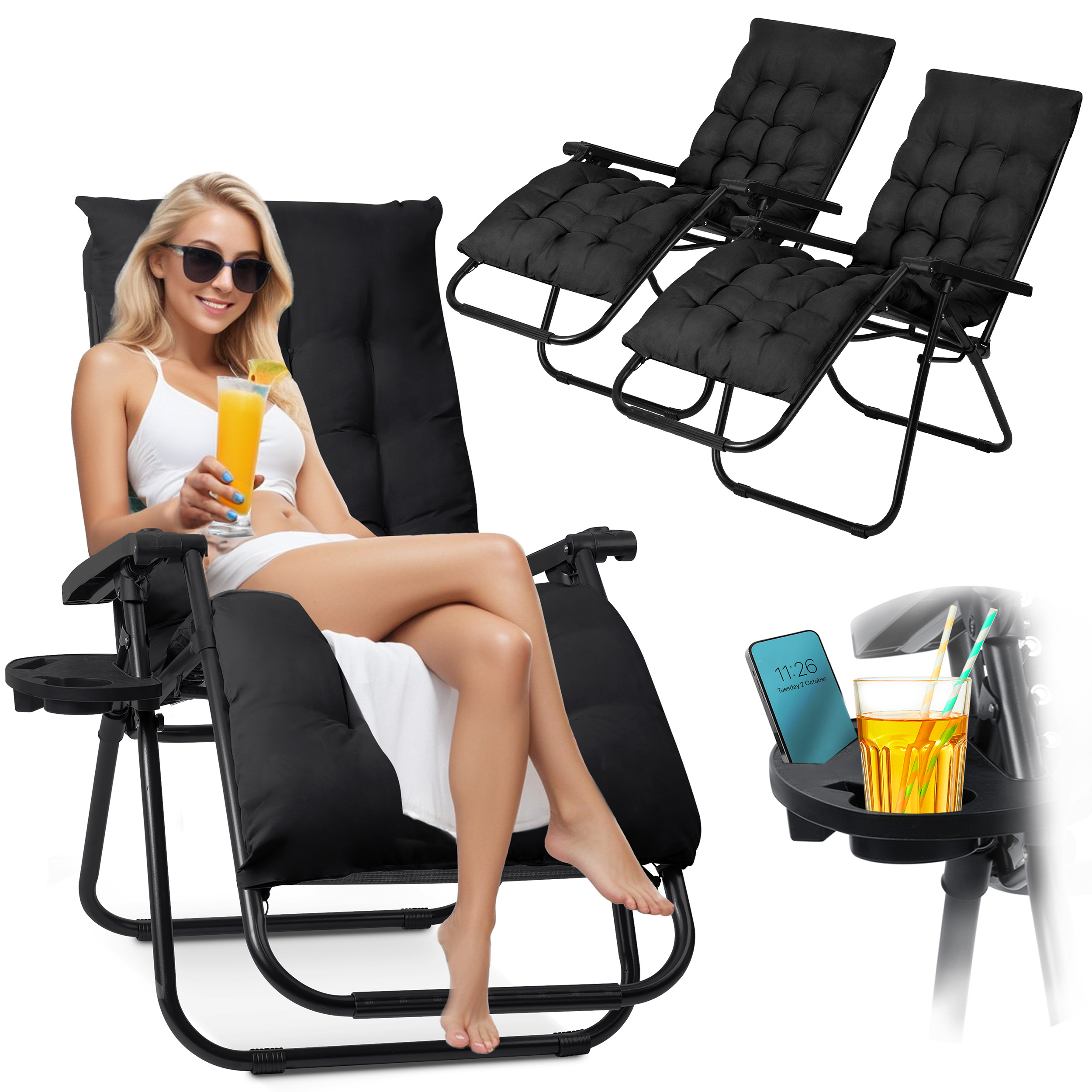 Kokkupandav aiatool padjaga Sofotel ChillWell 2 tk komplekt