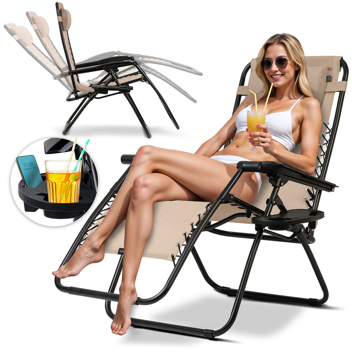 Kokkupandav aiatool padjaga Sofotel ChillWell beež