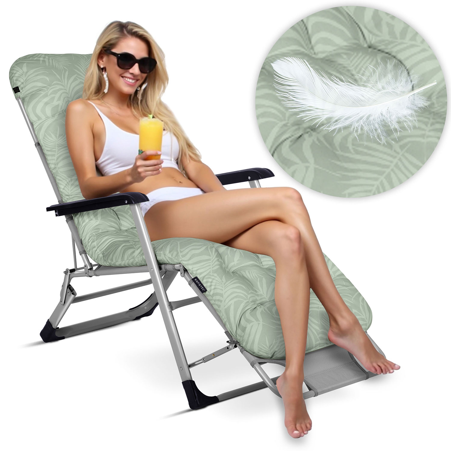 Kokkupandav aialaimer padjaga Sofotel ChillWell komplekt 2, heleroheline - Image 7