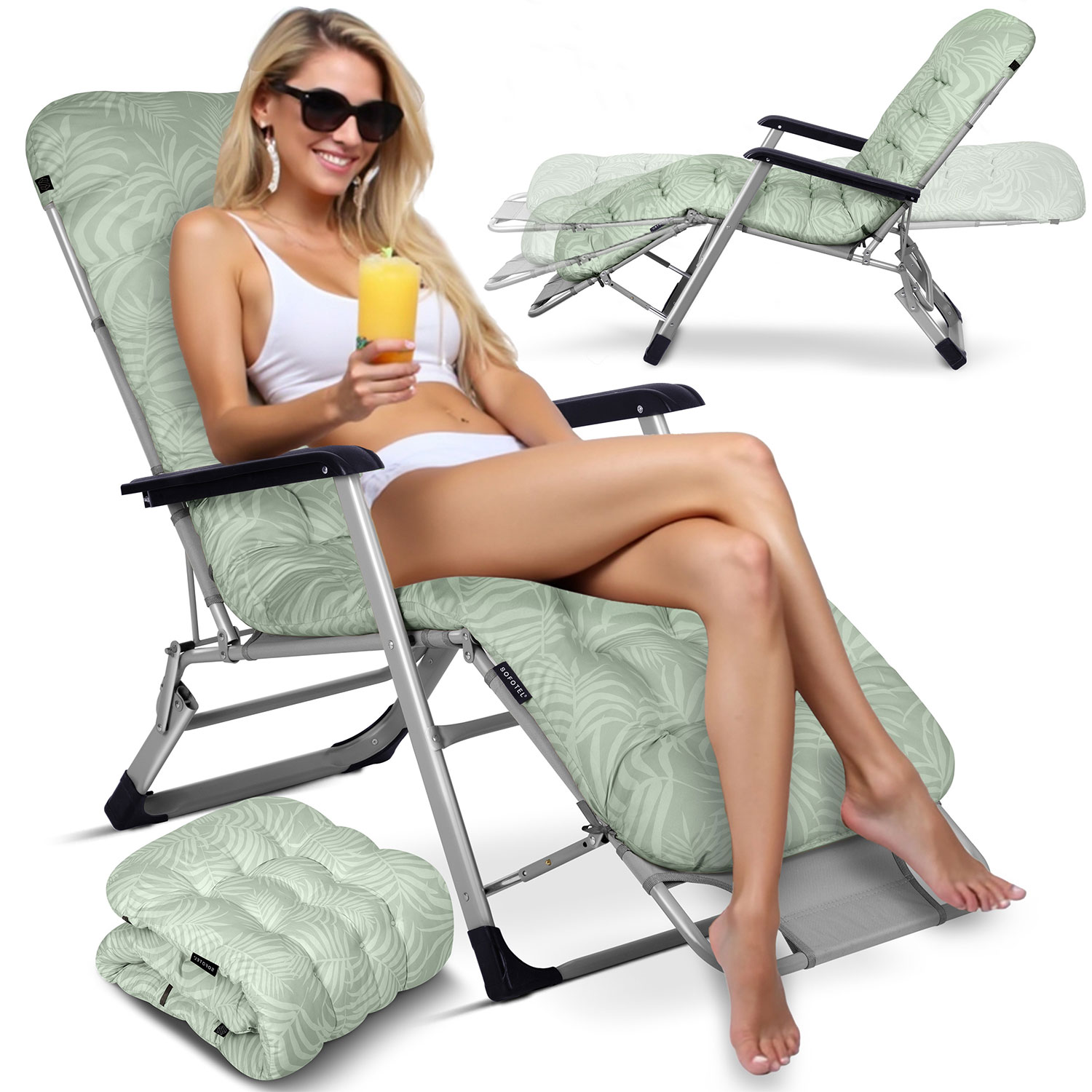 Kokkupandav aialaimer padjaga Sofotel ChillWell komplekt 2, heleroheline - Image 9