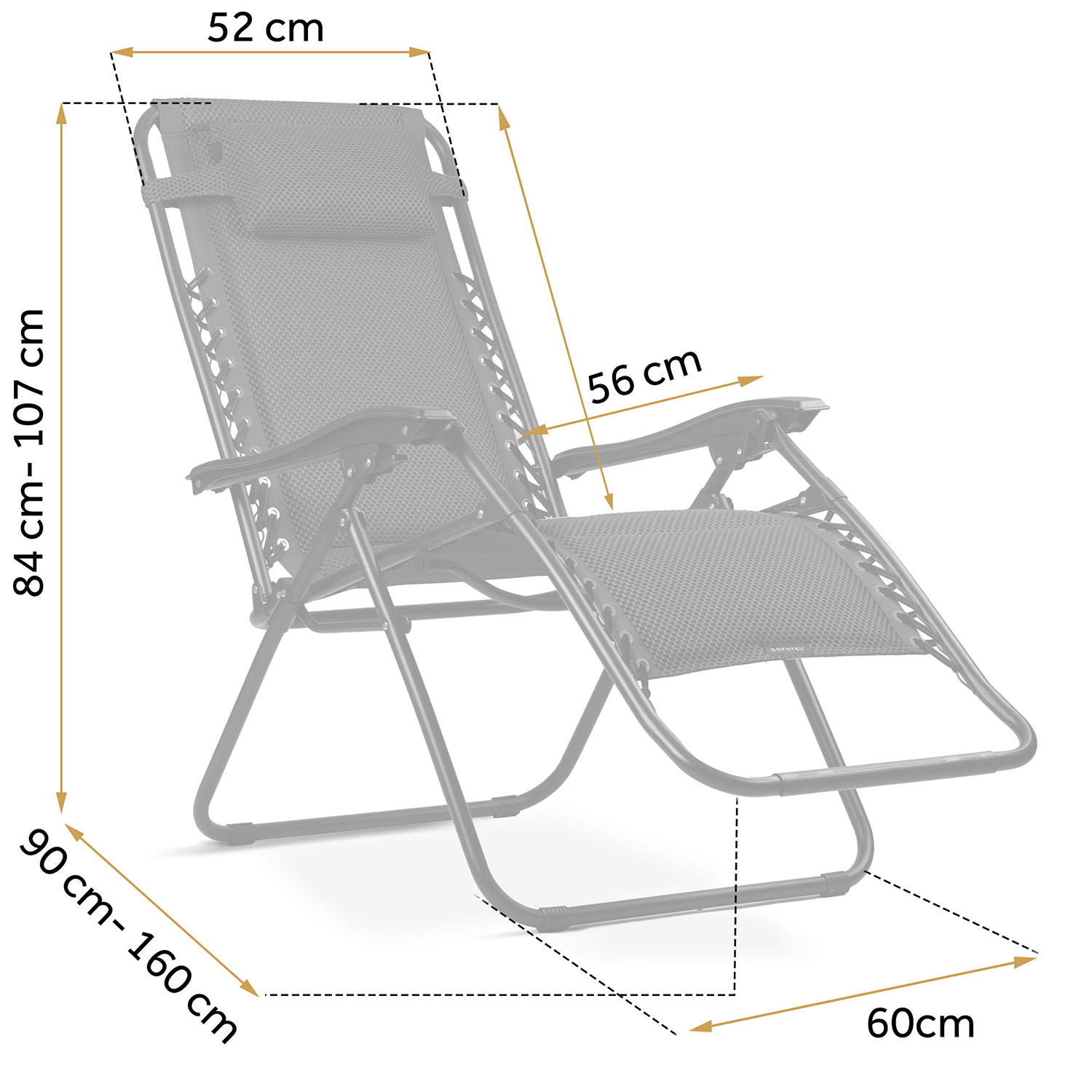 Kokkupandav aiatool padjaga Sofotel ChillWell Soft must - Image 5