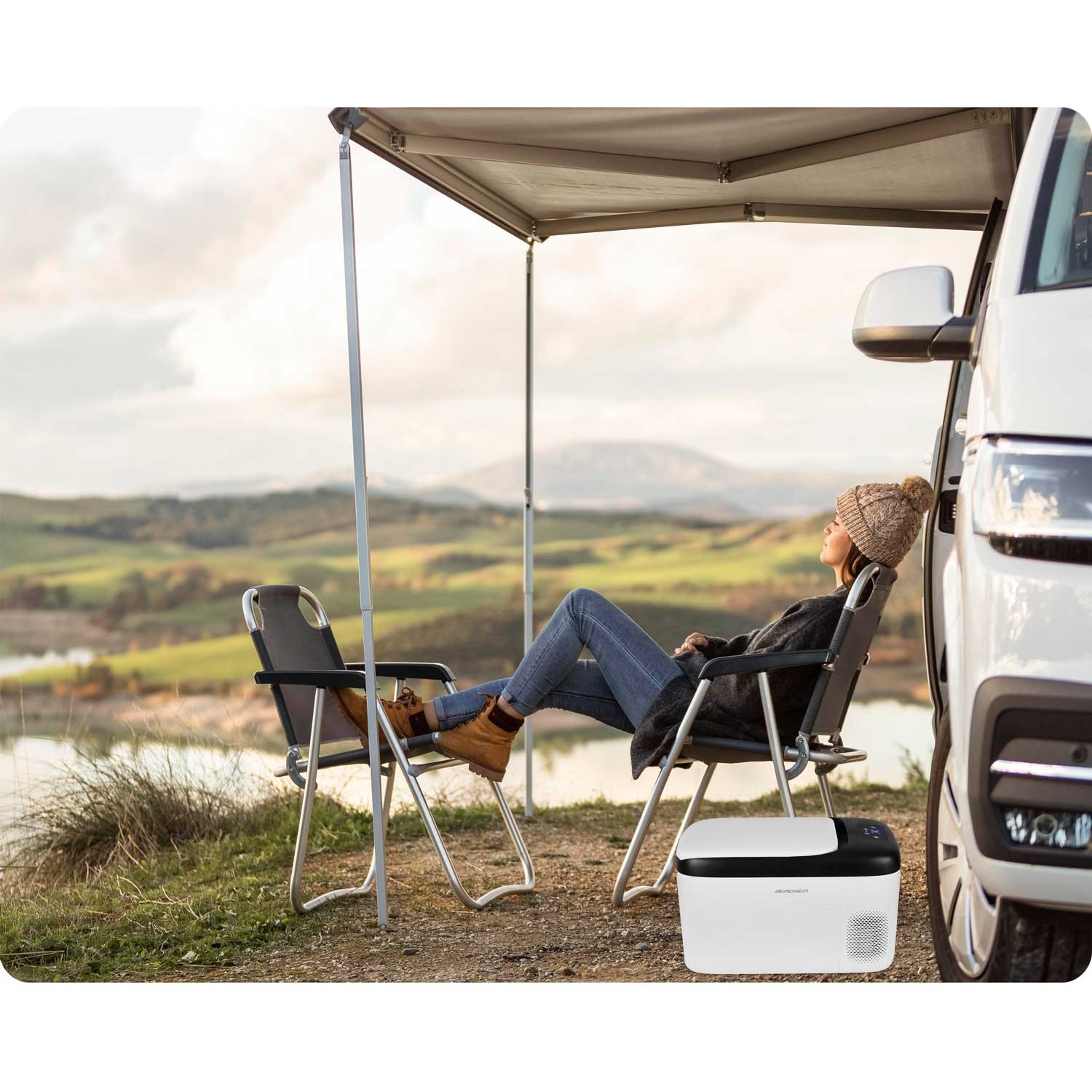 Icemax 401 Berdsen 21-liitrine kompressoriga reisikülmik - valge - Image 11