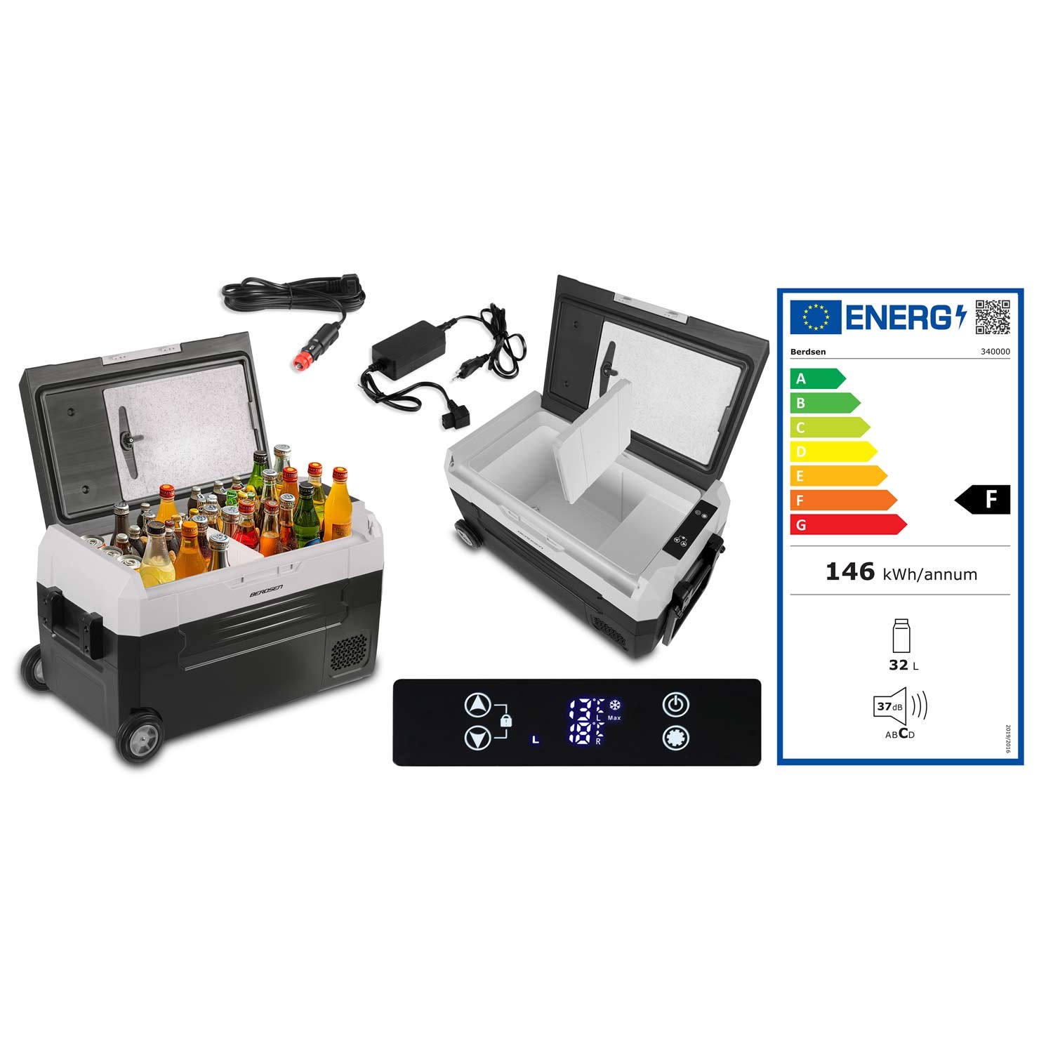 Icemax 400 Berdseni 32-liitrine kompressoriga reisikülmik - must - Image 10