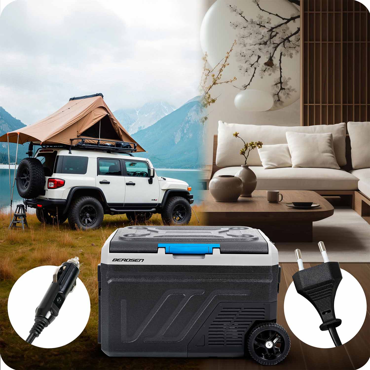 Icemax 402 Berdsen 40-liitrine kompressoriga reisikülmik - must - Image 10