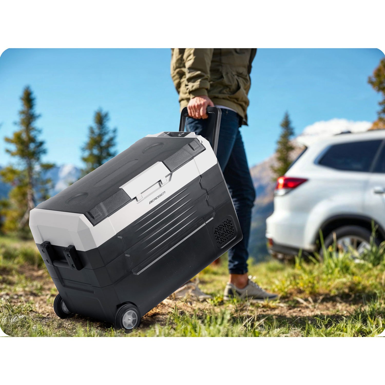 Icemax 400 Berdseni 40-liitrine kompressoriga reisikülmik - must ja hall - Image 3