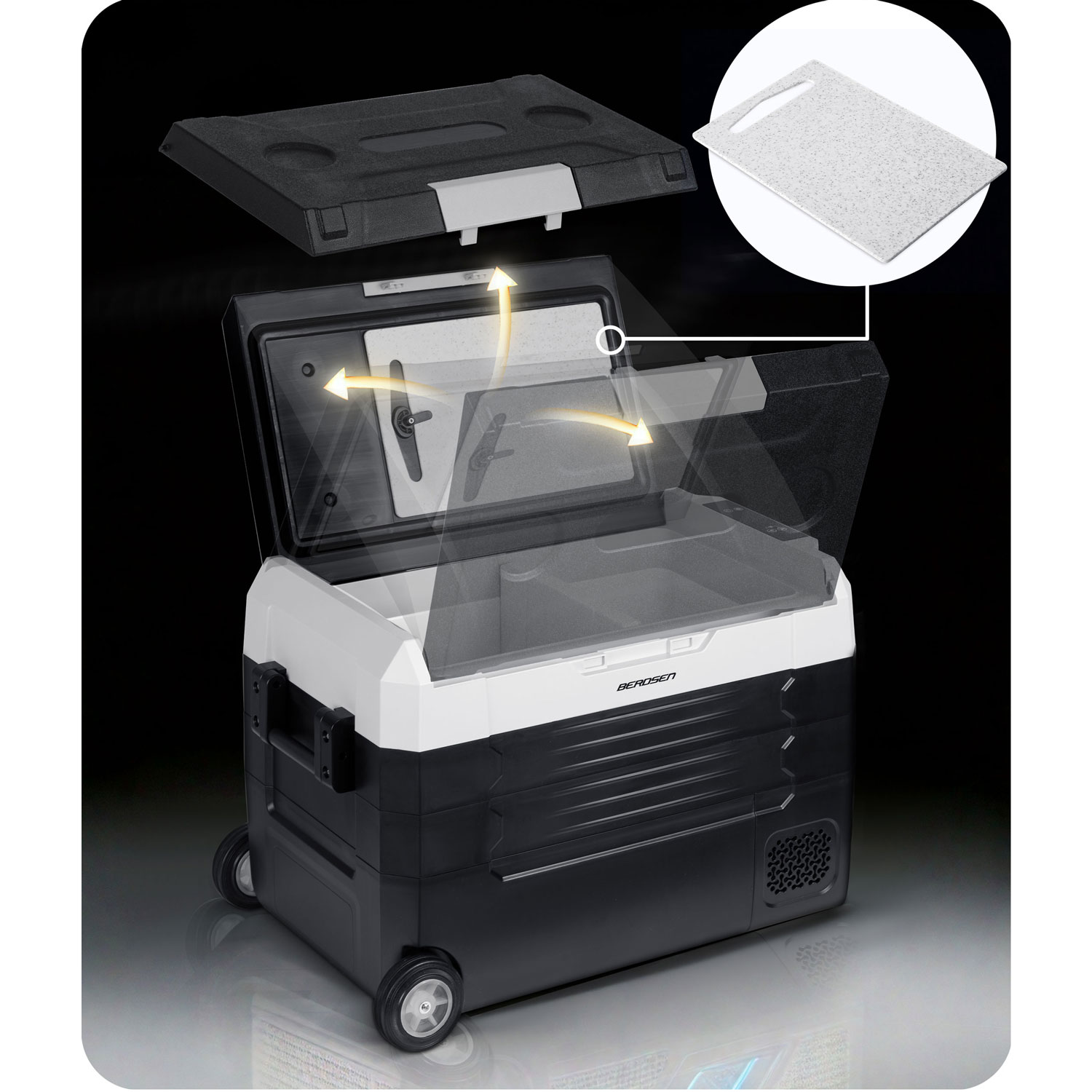 Icemax 400 Berdseni 40-liitrine kompressoriga reisikülmik - must ja hall - Image 8