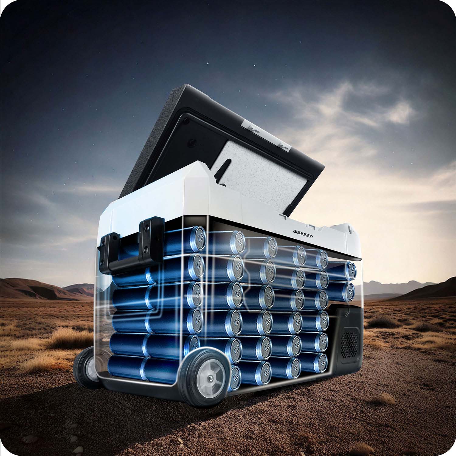 Icemax 400 Berdseni 40-liitrine kompressoriga reisikülmik - must ja hall - Image 9