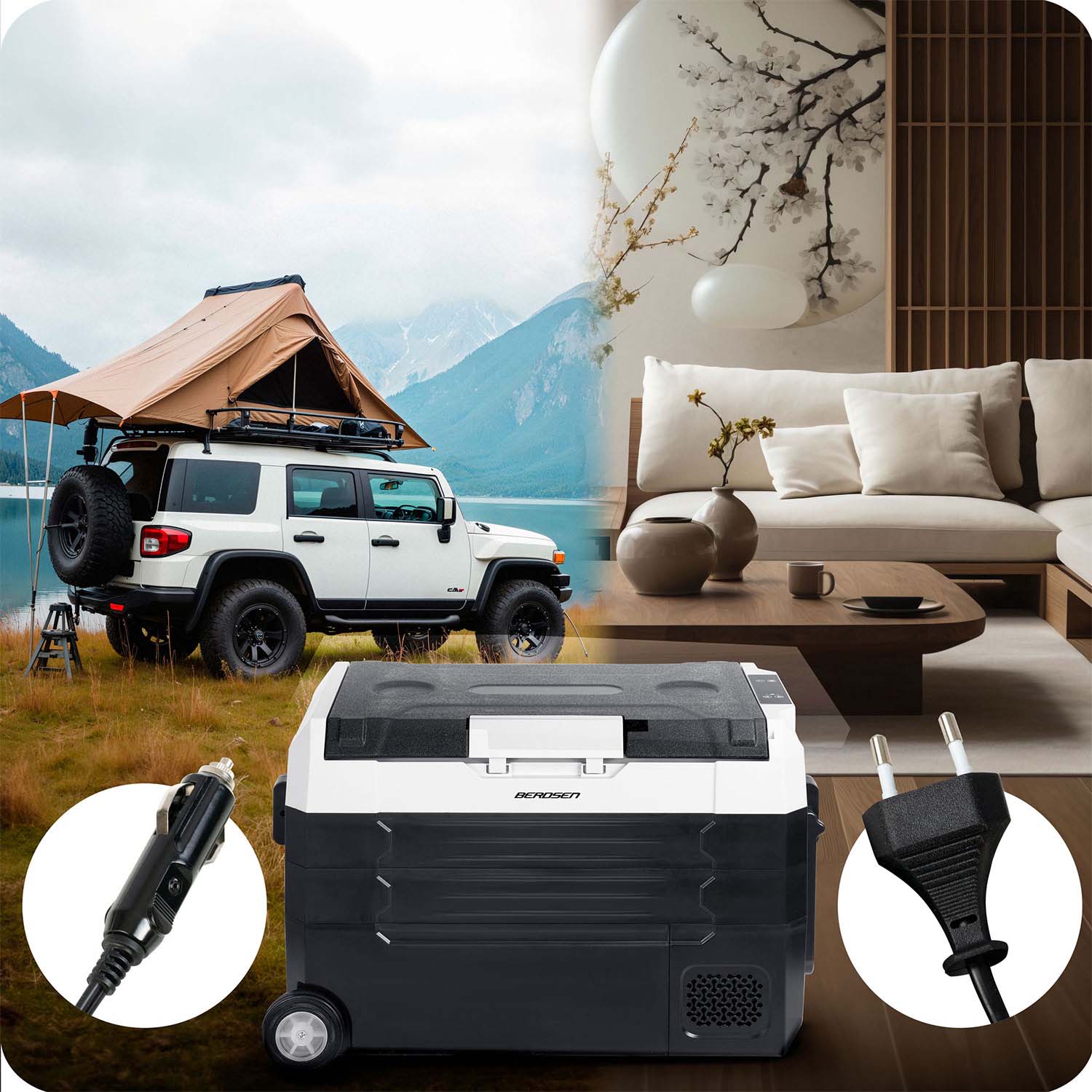 Icemax 400 Berdseni 40-liitrine kompressoriga reisikülmik - must ja hall - Image 5