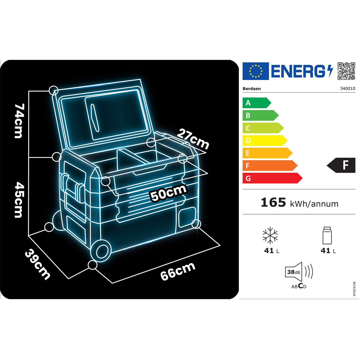 Icemax 400 Berdseni 40-liitrine kompressoriga reisikülmik - must ja hall - Image 7
