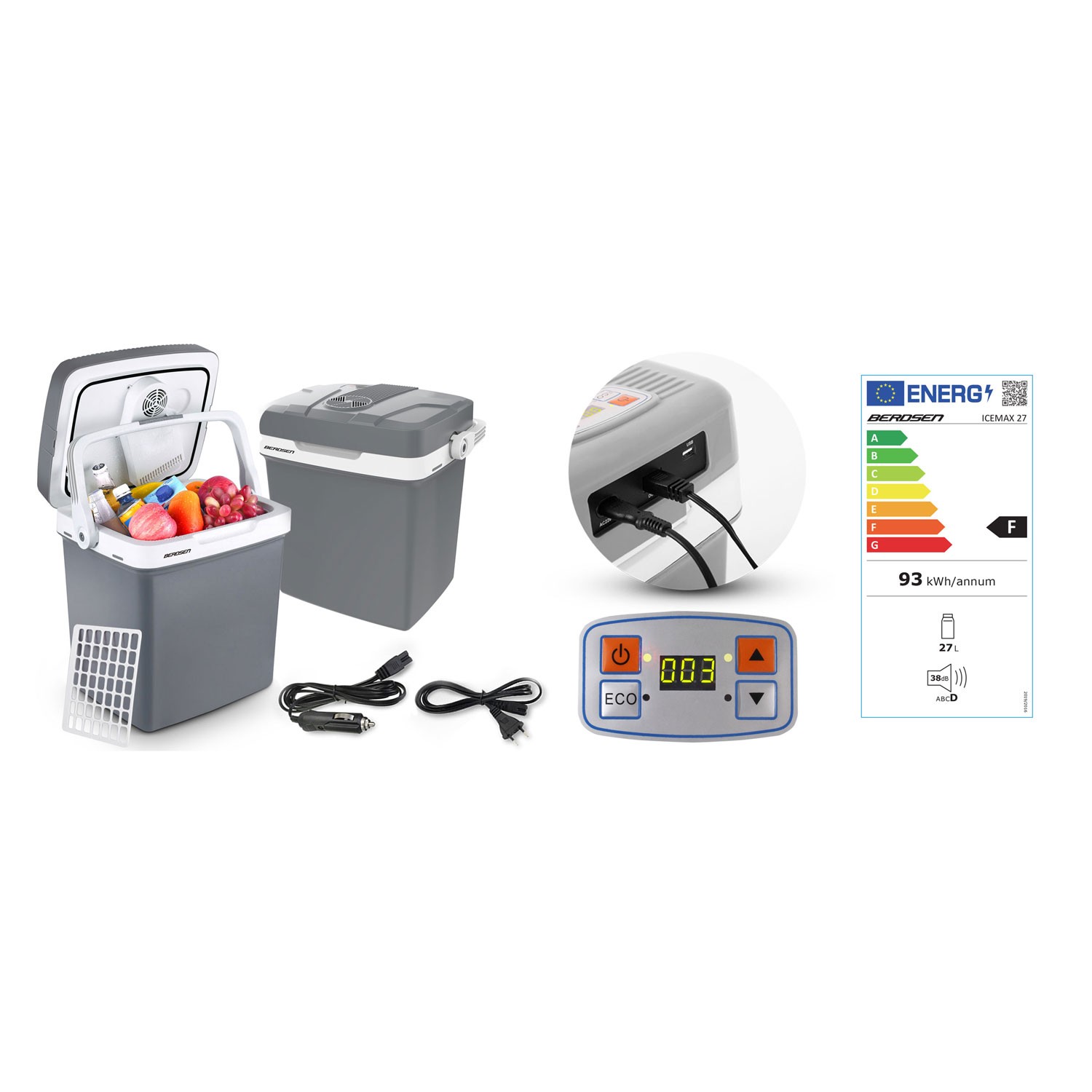 Berdsen Icemax 26-liitrine ECO-režiimiga reisikülmik - Image 5