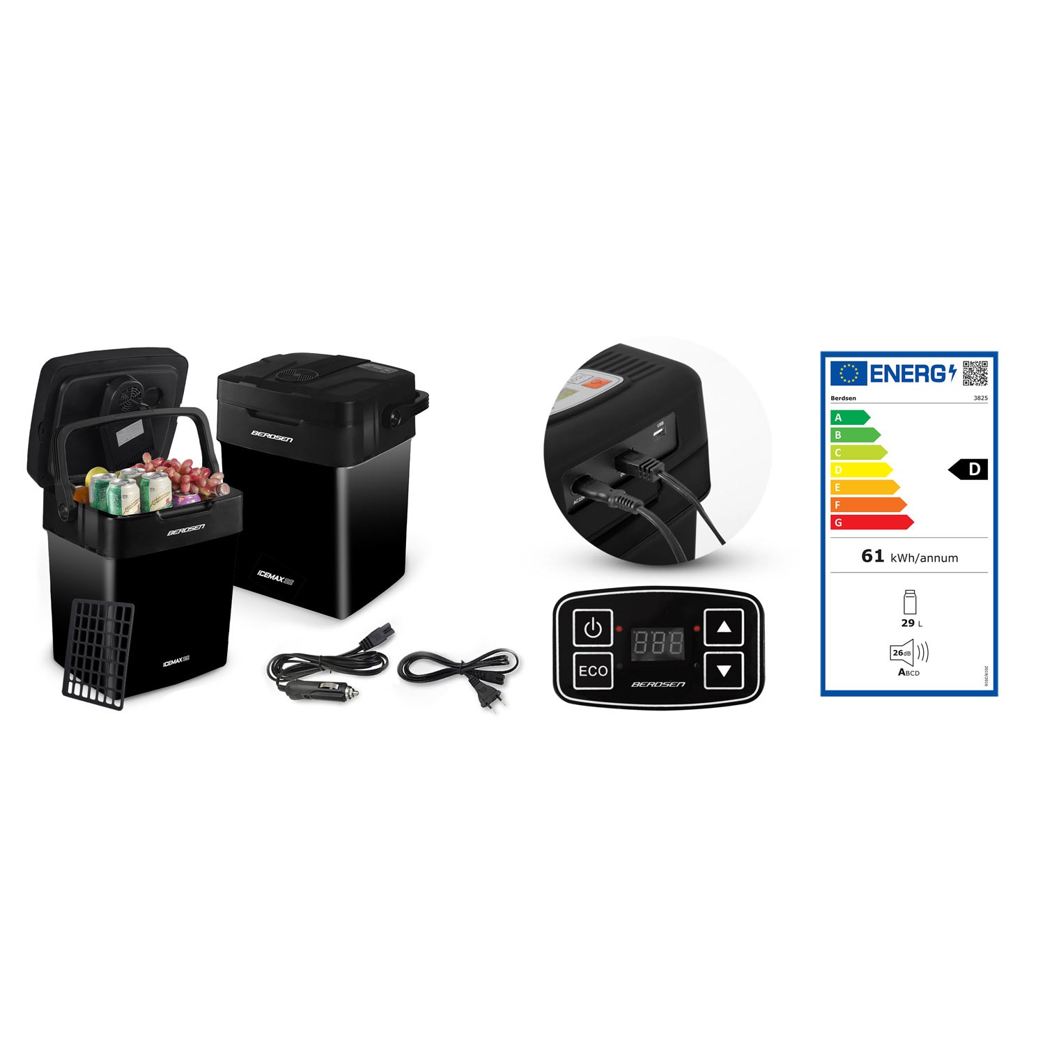 Berdsen Icemax 29-liitrine ECO-režiimiga reisikülmik - must - Image 11