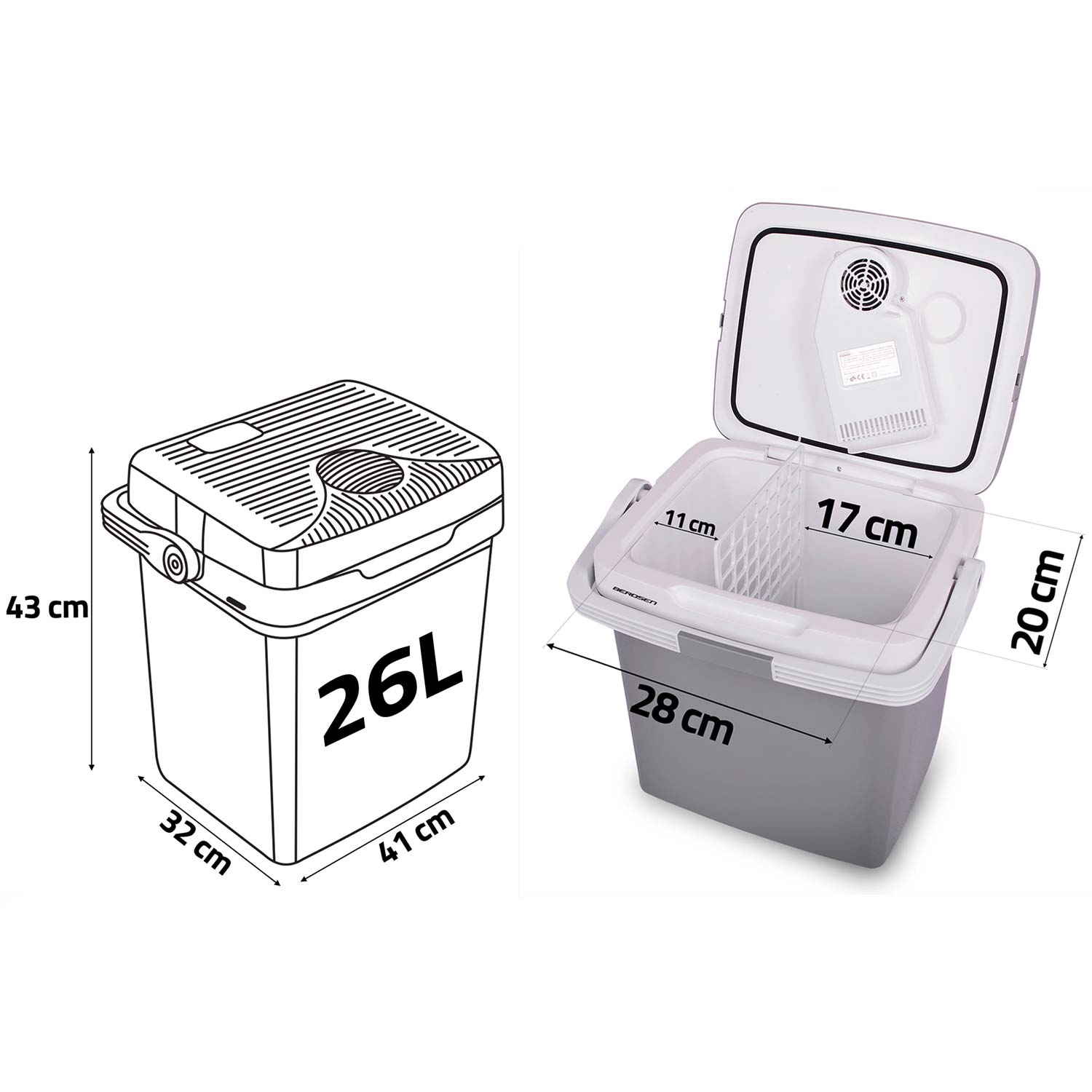 Berdsen Icemax 26-liitrine ECO-režiimiga reisikülmik - Image 8