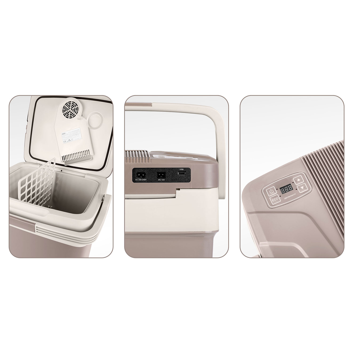 Berdsen Icemax 29-liitrine ECO-režiimiga külmik - tumehall - Image 6