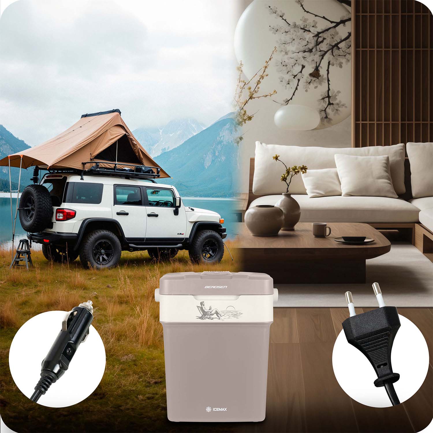 Berdsen Icemax 29-liitrine ECO-režiimiga külmik - tumehall - Image 5